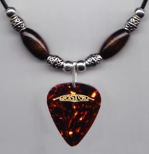 Boston Tom Scholz Brown Tour Guitar Pick Necklace