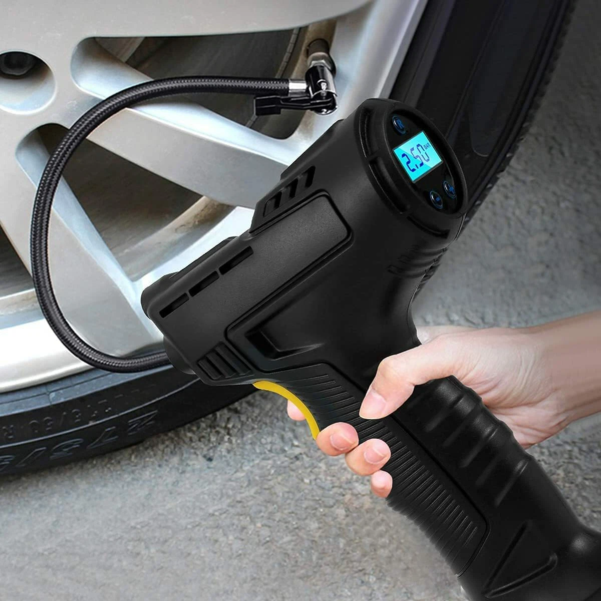 Cordless 12V Electric Car Tyre Inflator Pump Portable Tire Air