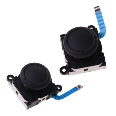 1Pair Switch Lite JoyCon 3D Analog Thumbstick Joy Stick Controller Knopf schwarz