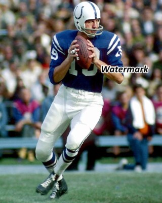 NFL Baltimore Colts QB Johnny Unitas Game Action Color 8 X 10 Photo Picture