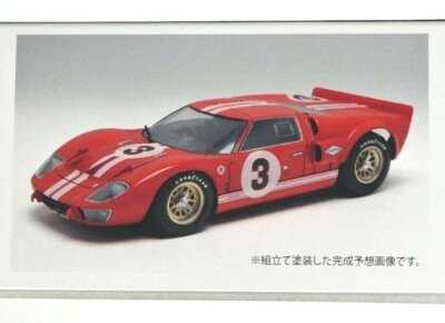 FUJIMI 1/24 Ford GT40 Mk.II 1966 Le Mans 24H red color RS-51 scale