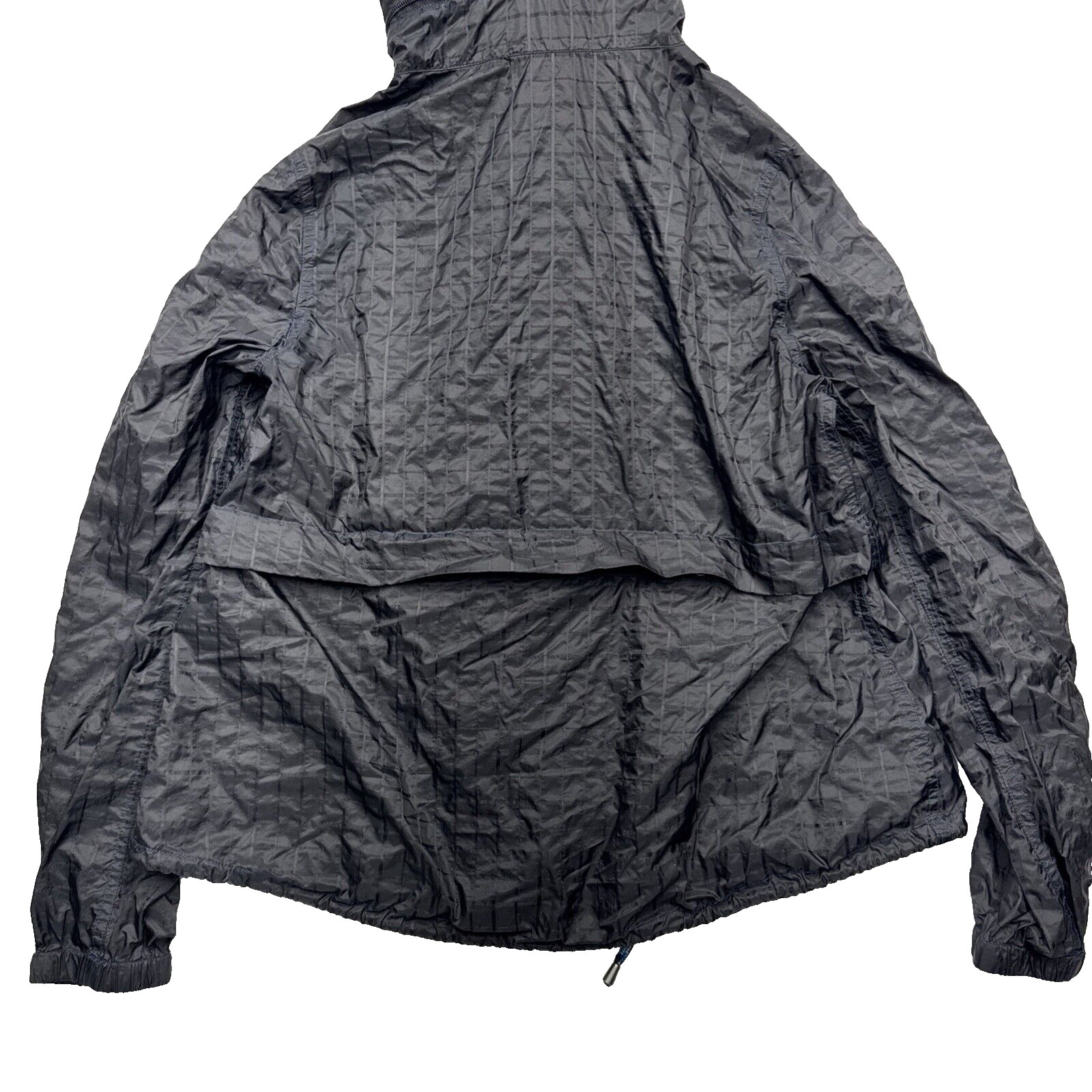 Free People Festival Windbreaker Jacket Black Packable Parachute Size M Boho image 2