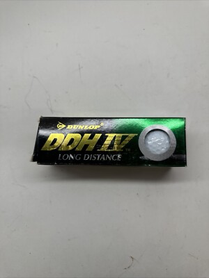 DUNLOP  DDH IV, VINTAGE  3-GOLF BALLS. NEW OLD BOX. OPEN BOX.