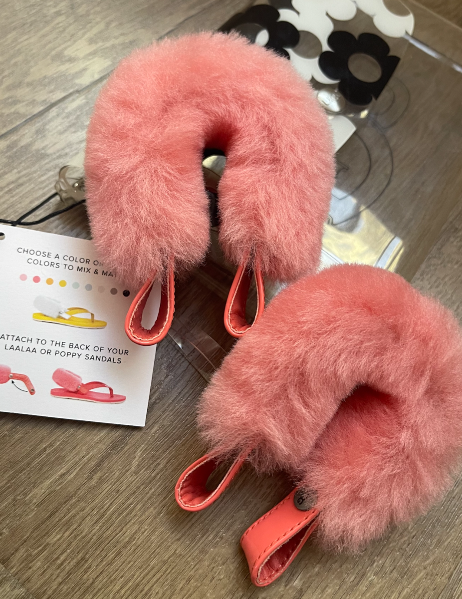 UGG ララ ファー サンダル NEW UGG Shearling Fluffy back strap for Laalaa Sandal or flip flop