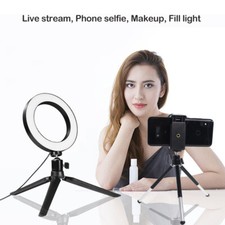 Selfie LED Ring Light with Tripod Stand for YouTube/ Tiktok Video Recording