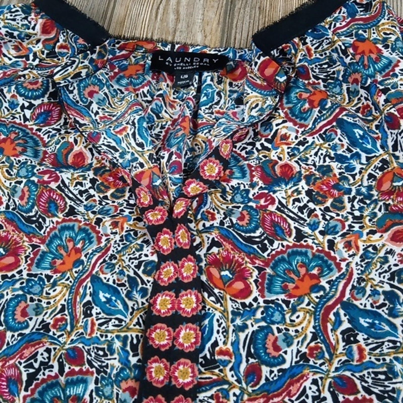 Colorful Trippy Eccentric Pattern Print Long Ball… - image 10