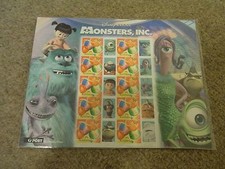 BLOCK AUSTRALIEN WALT DISNEY MONSTERS INC. NEU ORIGINAL VERPACKT