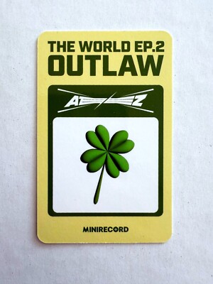 Ateez The World EP.2 Outlaw Minirecord POB Official Photocard | eBay