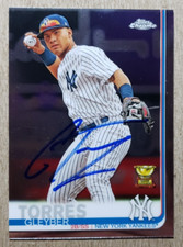 Gleyber Torres Signed 2019 Topps Chrome Autograph Card JSA Certified Auto