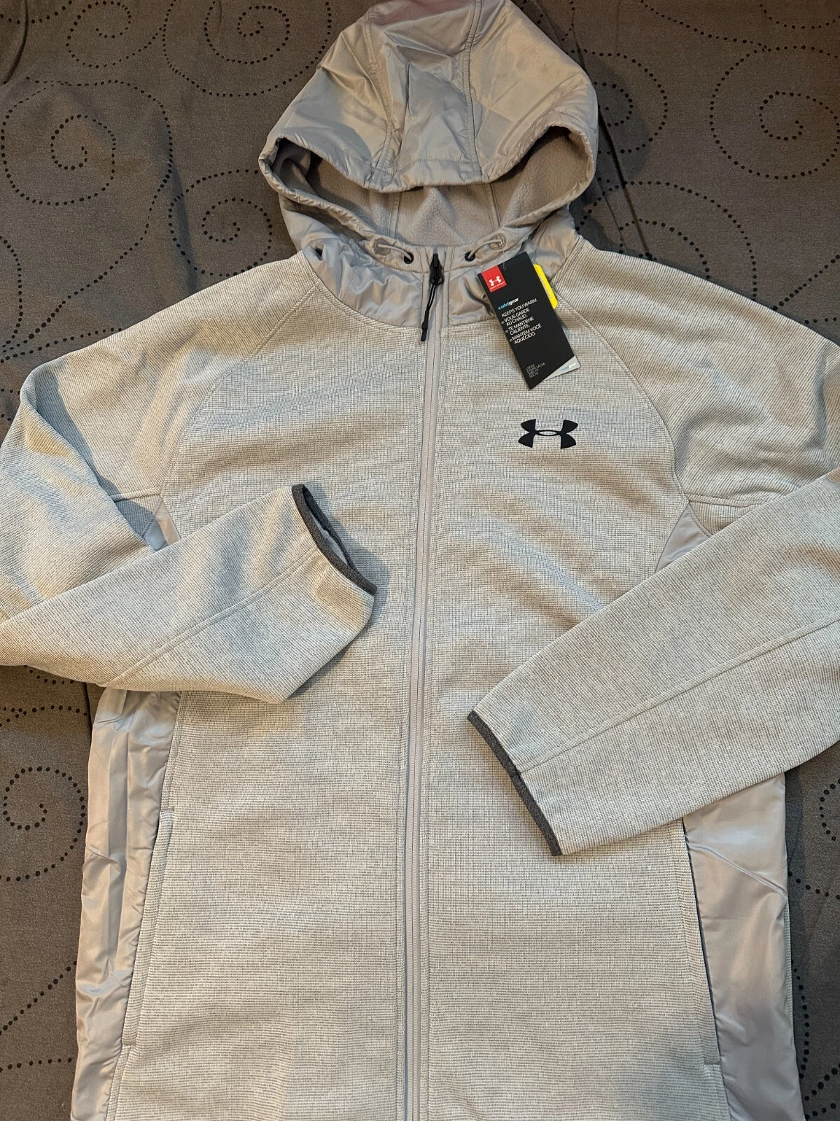 UNDER ARMOUR STORM COLDGEAR FULL ZIP JACKET HOODIE SIZE L MEN NWT $99.99