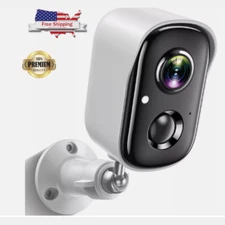Wireless Security Camera For Home Outdoor Security, Battery Powered 1080P HD NEW