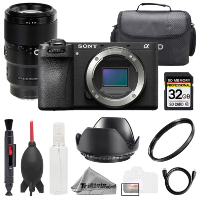 Sony a6700 + 90mm f/2.8 Macro G OSS Lens +32GB + Bag+ UV Filter- Basic Kit