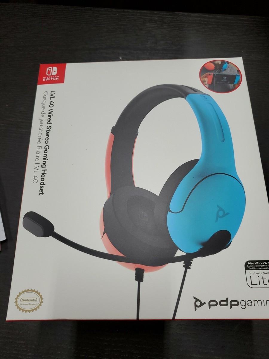 Nintendo switch PDP LVL40 Blue/Red Over the Ear Wired Gaming
