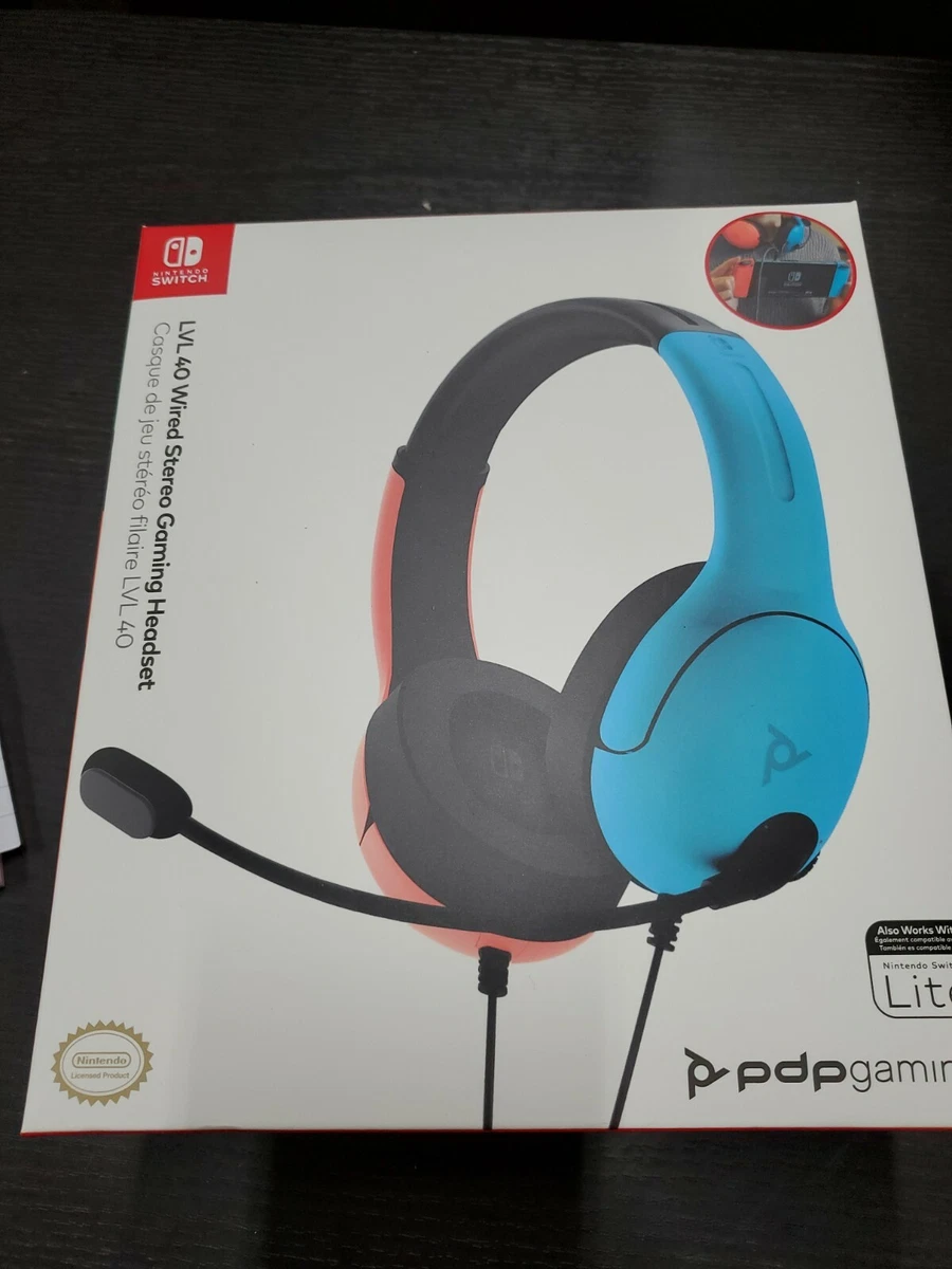 LVL40 Wired Stereo Gaming Headset - Blue/Red