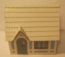Model Railroading 1 Story Hand Built House #1 BALSAWOOD & Cardboard EXCELLENT!!