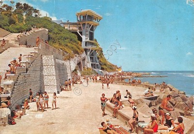 Ancona postcard animated passetto 1960s