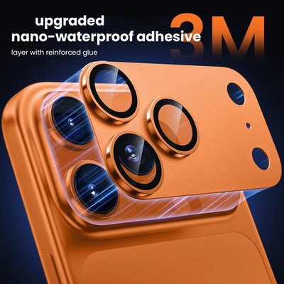 Metall Kamera Linse Schutz für iPhone 17 Pro Max / 17 Air | 9H+ Glas