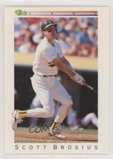 1992 Classic Update White Travel Edition Scott Brosius #T19 2e7