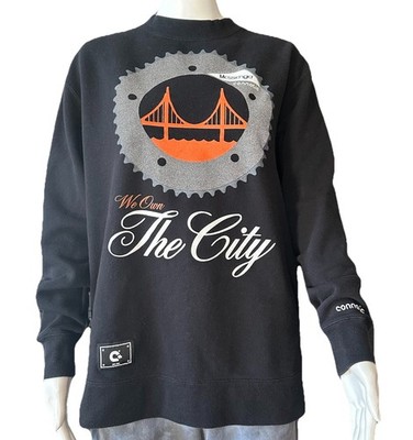 We Own  The City Sweatshirt Connetic Large Black Logo Armpit To Armpit 21.5 