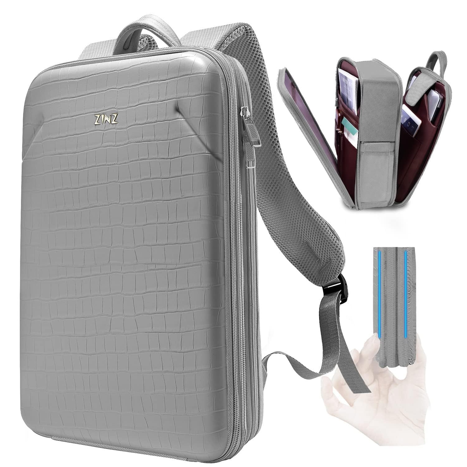 Computer Check Out Protective Laptop Backpack Expandable Daypack,G01Y01 | eBay