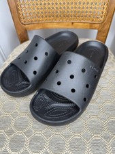Crocs Black Classic Slide Sandals Slip-On Women  s Size 9 Men  s Size 7 NEW C
