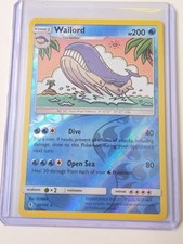 Carta Pokemon Wailord 30/145 Guardiani Rising Reverse Holo quasi nuova