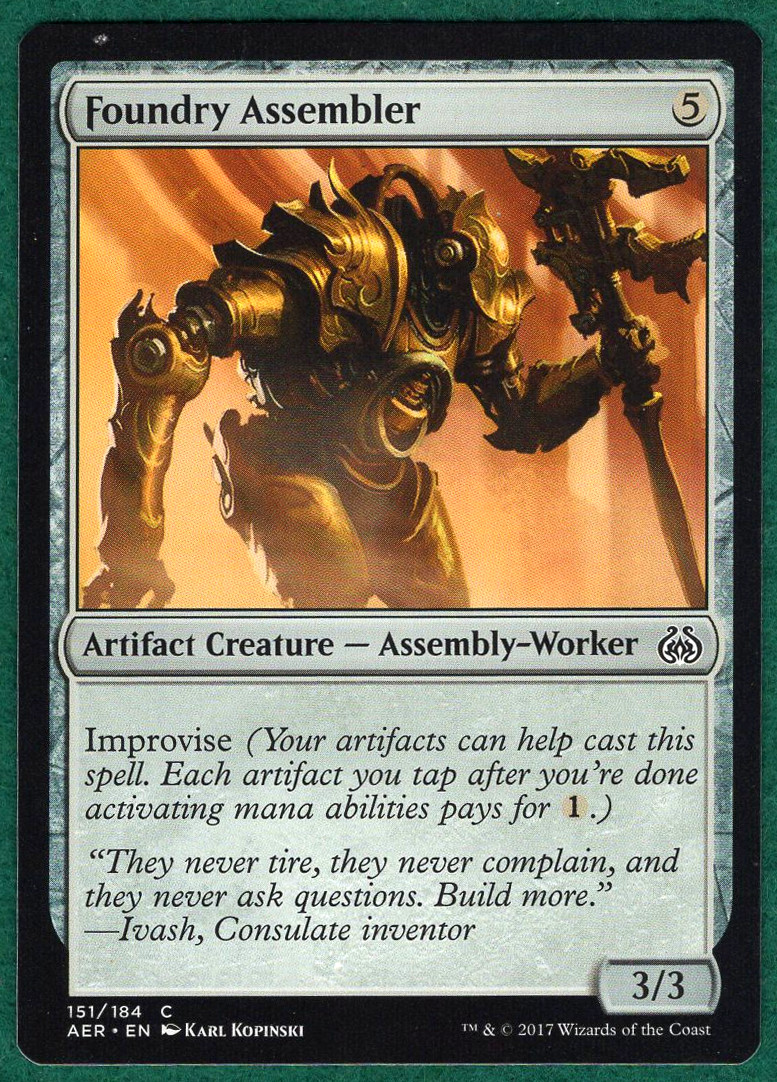 Foundry Assembler - Aether Revolt (AER) #151 - Magic: The Gathering MTG Card