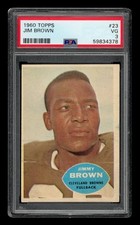 1960 Topps Set-Break # 23 Jim Brown PSA 3 VG
