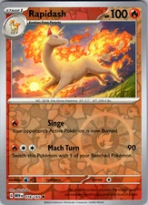 Rapidash Reverse Holo 078/165 SV: Scarlet & Violet 151 Uncommon - NM