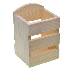 Hölzerne Stift Bleistifthalter Container Briefpapierbüro Desktop Box Organizer