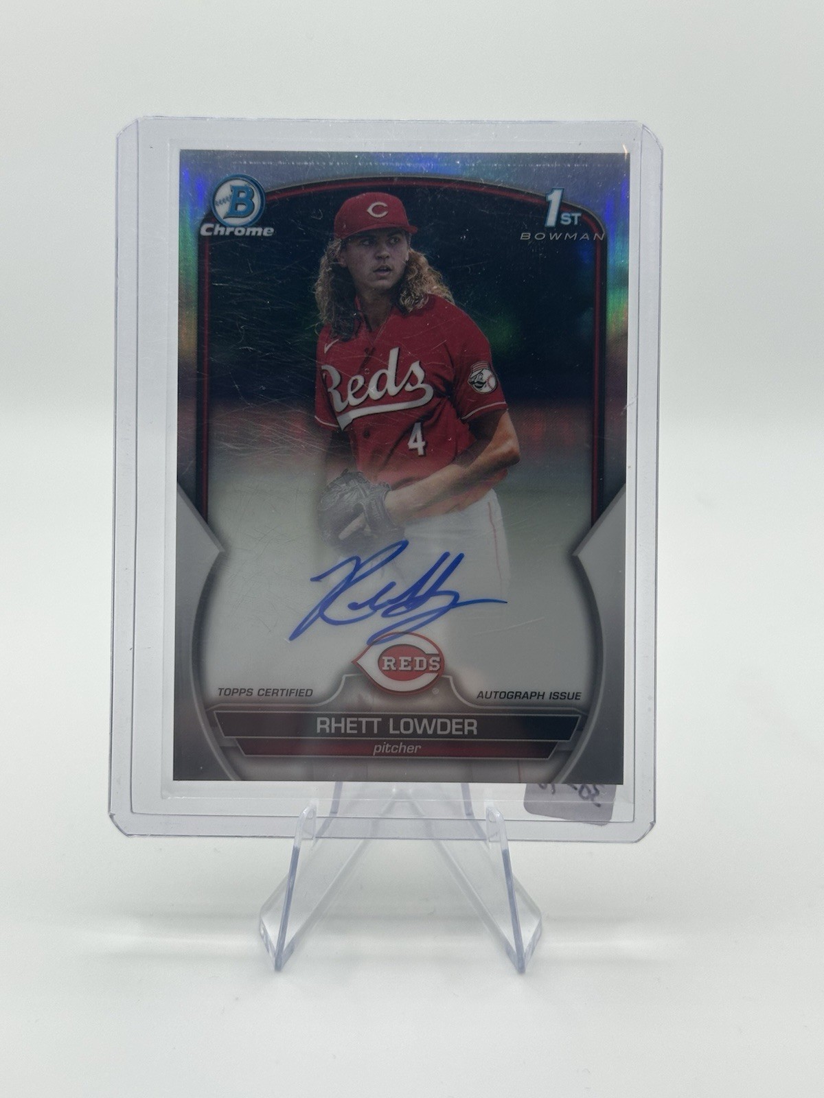 2023 Bowman Draft Chrome Prospect Refractor Autographs Rhett Lowder CDA-RLO /499