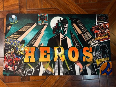 Yugioh Elemental HERO Flame Wingman Playmat Trading Card Games Rubber Card Mat