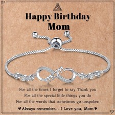 Gifts for Women Mom, Infinity Love Bracelets for Women, Valentines Day Birthd...