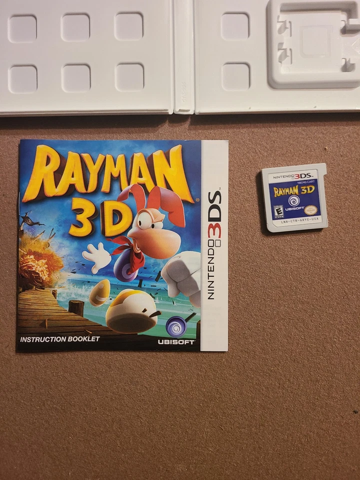 Rayman 3D (Nintendo 3DS, 2011) Complete CIB TESTED Ubisoft - Image 4 of 4