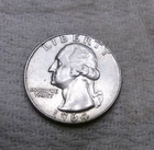 1964 P SILVER Washington Quarter #AA94