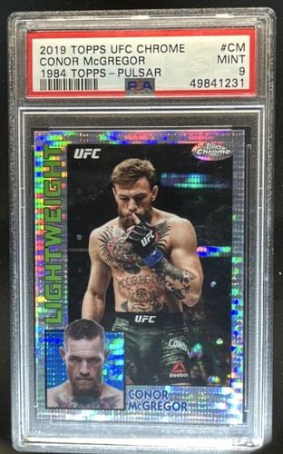 2019 Topps Chrome UFC Conor McGregor 1984 Pulsar #/50 PSA 9