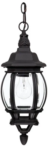 French Country 16 1/2" High Black Outdoor Hanging Light - Picture 1 of 3