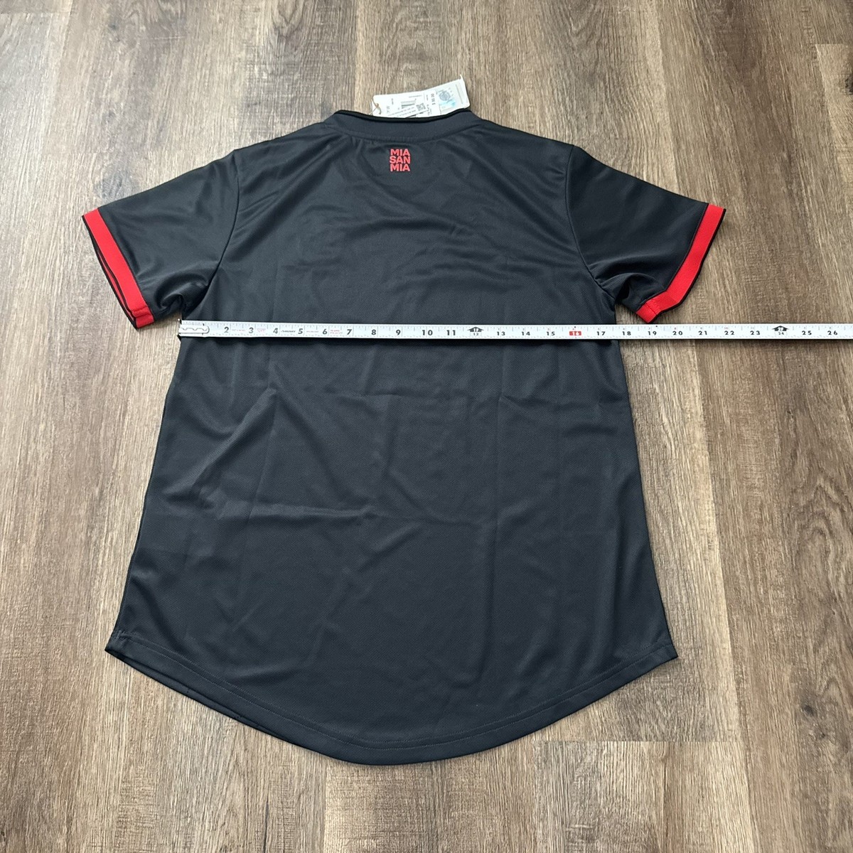 New Women's Adidas M FC Bayern Munich Soccer Jersey $80 Black Red