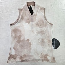 Adidas Ultimate365 Tour Polo Shirt Wonder Taupe Women's Size XLarge