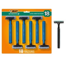 BIC Sensitive 2 Disposable Razors for Men Wit...
