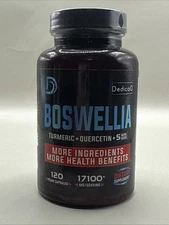 One Dedica Boswellia, Turmeric & Quercetin 120ct Best By 01/2027