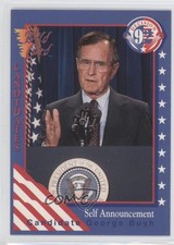 1992 Wild Card Decision '92 George HW Bush Self Announcement Candidate #36 0b6
