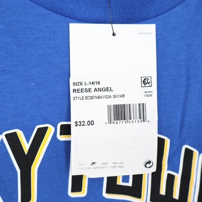 s_boy Nike Chicago Sky Angel Reese Skytown Rebel Edition Blue T-Shirt