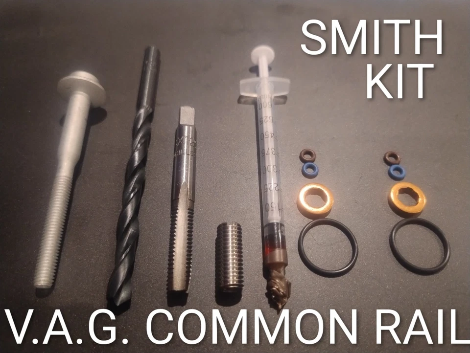 VAG Injector Bolt thread repair And Seal Kit. VW Audi Seat CommonRail Diesel - Image 1 of 1