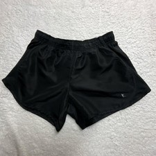 Danskin Now Women  s Black RunningShortsSize S4-6ElasticWaist AthleticWorkout Gym