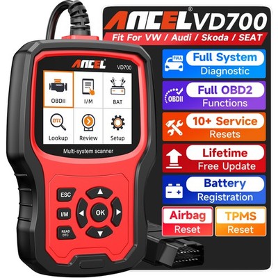 ANCEL VD700-US For VW AUDI Automotive Scanner OBD2 Code Reader Diagnostic Tool
