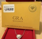 2 Ct Moissanite Heart Necklace NEW GRA Certified — photo 3