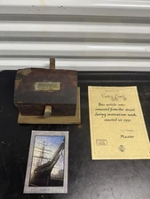 Authentic Pair Of Strakes W/ Bronze Bolt From The “ CUTTY SARK” W/COA 1869