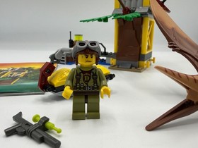 LEGO DINO 5883 Tower Takedown- 100% Complete Minifig Pteranodon Manual