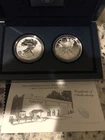 2013 AMERICAN EAGLE WEST POINT TWO COIN SILVER SET